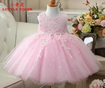 1-14Y mados kūdikių mergaičių vestuvių suknelė china vaikų mados gėlių rožinė / balta tutu suknelė mergina gimtadienio chalatai