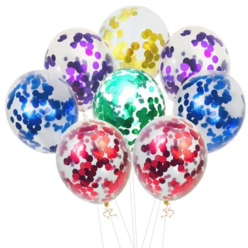 10vnt 12 colių skaidrus blizgučiais latekso balionas vestuvių dekoravimas atostogų gimtadienio apdailos plaukiojantis ore kamuolys