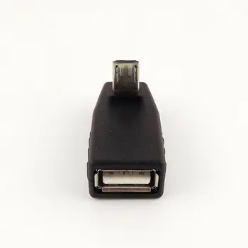 1pcs Iki Kampas 90°Micro USB 5Pin B Male Į USB 2.0 Moterų OTG Host Adapteris Jungtis