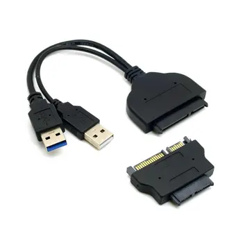 1set USB 3.0 prie SATA 22Pin & SATA į 16Pin Micro SATA Adapteris 1.8