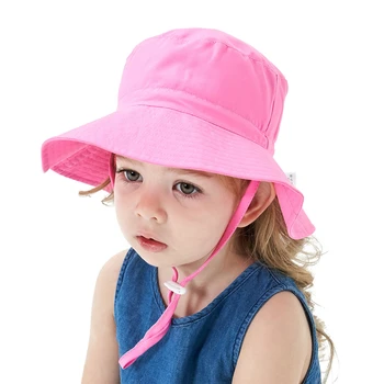 2021 Naujas Vasaros Baby Sun Skrybėlę Vaikų Lauko Kaklo, Ausų Padengti Anti UV Apsauga Paplūdimio Kepurės Berniukas, Mergaitė, Plaukimo Kepuraitės