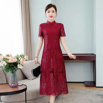 2022 kinijos tradicinės qipao suknelė moterims pagerėjo cheongsam suknelė vintage elegantiškas vestuves qipao vestido cheongsam suknelė