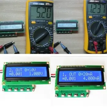 4-20mA / 0-10V įtampos ir srovės signalo generatoriaus W/ PWM kartos funkcija Siųstuvas Skaitmeninis LCD ekranas