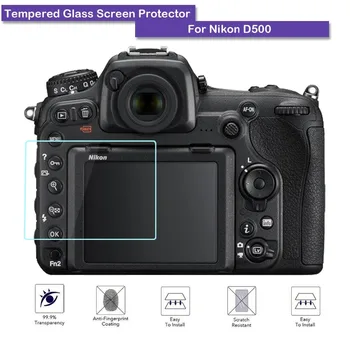 9H Grūdintas Stiklas LCD Screen Protector Shield Plėvelę Nikon D500 Fotoaparato Priedai