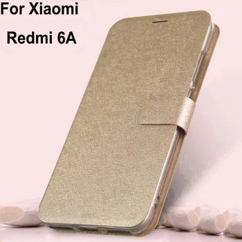 Atvejų Xiaomi Redmi 6A atveju PU odos Sillcon atveju Redmi6a coque apversti Magnetinių Uždarymo galinio Dangtelio Redmi 6A 6 shell