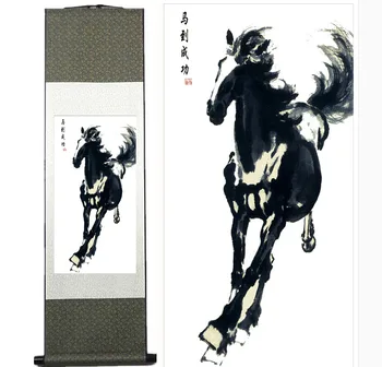 Aukščiausios kokybės tradicinis Kinų Meno Tapybos Namų Biuro Apdailos Kinų tapybos žirgų nuotraukos