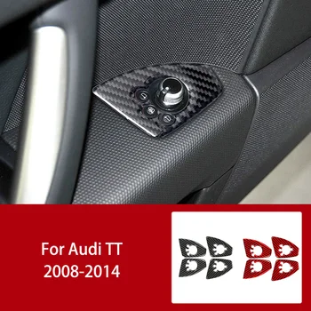 Automobilių Durų Rankena (vidinė) Valdymo Skydelio Mygtukai Anglies Pluošto Lipdukas Audi TT 8n 8J MK1 Mk2 Mk3 2008-2014 Auto Priedai
