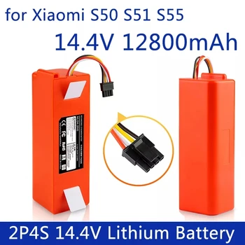 Batería de iones de litio de 14,4 V para aspiradora robótica, repuesto para Xiaomi Roborock S50, S51, S55, accesorios