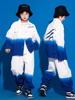 Berniukų hip-hop šokių kostiumas hip-hop vaikų gražus saulašarė veiklos kostiumas etape hiphop veiklos kombinezonas dviejų dalių kostiumas
