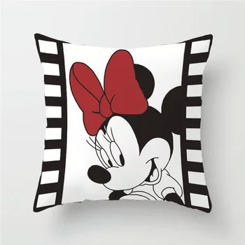 Disney Užvalkalas Pagalvėlė Padengti Mickey Minnie Mouse Pagalvės užvalkalą Animacinių filmų Berniukas, Mergaitė Porai Dovanų 45x45cm Dropshipping