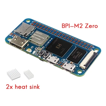 Dėl Bananų Pi BPI-M2 Nulis+2X Heatsink Allwinner H3 4-Core Cortex-A7 512MB DDR3 Plėtros Taryba, Kaip Aviečių Pi Nulis W