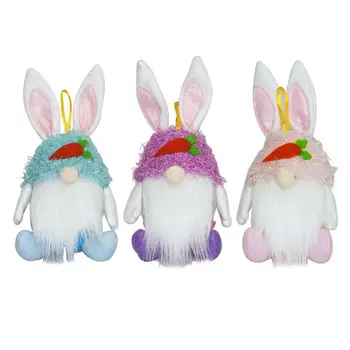 Easter Bunny Nykštukai Saldainiai Talpykla Easter Bunny Ears Beveidis Lėlės Saldainiai Jar Triušis Lėlės Talpykla Jar