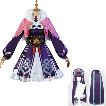 Genshin Poveikio Yunjin Lolita Dress Kinijos Dramos Kostiumų Mūšis Vienodas Cosplay Kostiumas Helovinas Vaidmenį Vaidina Apranga Užsakymą