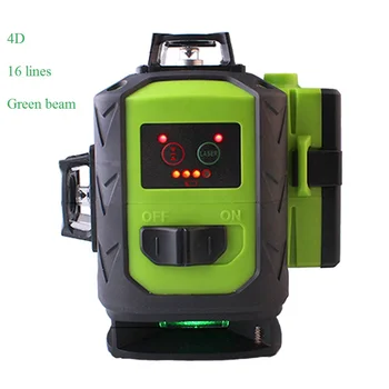 Geros kokybės 4D Žalia Savaime išsilyginantis 360 laipsnių Horizontalusis ir Vertikalusis 16 linijų lazerio lygio 4d/Fukuda 4D lazerio lygis
