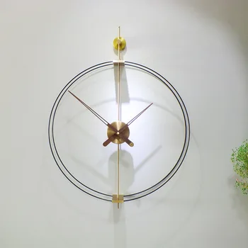ISPANIJOS Šiaurės 3D Sieninis Laikrodis Modernus Dizainas, Medinių Metalo Silent Žiūrėti Prabangūs Laikrodžiai Kūrybos Kambarį Meno Namų Decore