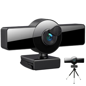 Kamera Visiškai Didelės raiškos 1080P Web Kamera USB 2.0 Webcam su integruotu Mikrofonu Privatumo Padengti Įrašymo Skambina
