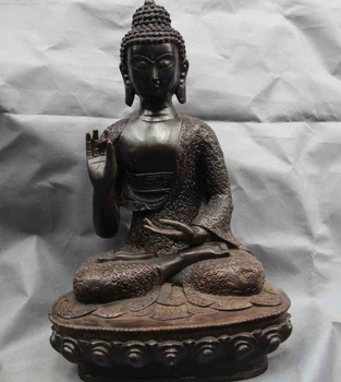 Kinijos Budizmo Šventykla Vario Ir Bronzos Amitabha Tathagata Rulai Budos Statula
