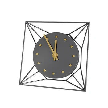 Kūrybos Metalo Stalo Laikrodis Tylus, Mažas Darbalaukio Clcoks Miegamojo Lovos Silent Laikrodžiai Laikrodis Kambarį Namų Dekoravimo, Dovanų Idėjos