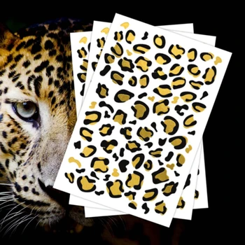 Leopardas Spausdinti Sklandymo Tatuiruotė Lipdukas Europos ir Amerikos Metalo Atsukti Šalies Rinkti Vandens Perdavimo Lipdukas Tatuiruotė