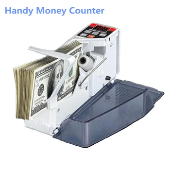 Mini Patogu Bill Counter Pinigų Skaitiklis Patogu Bill Kasos Valiutos Skaičiavimo Mašina V40