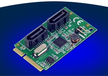 Mini PCI-Express 2 Prievadai SATA3.0 6Gb Valdiklio plokštė Lustų rinkinys už ASMedia 1061