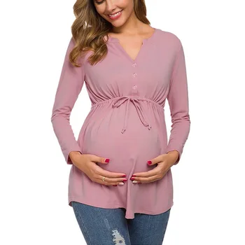 Motinystės Drabužiai Ropa De Maternidad Moterų Nėštumo Magliette Grossesse Tee Marškinėliai Slaugos Umstandsmode Krūtimi Viršūnės