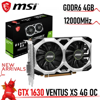 MSI GTX 1630 VENTUS XS 4G OC GDDR6 Grafika GTX 1630 12000MHz HDCP GTX 1630 Vaizdo plokštė GDDR6 Darbalaukio Žaidimų NVIDIA GTX 1630 GPU