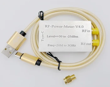 Naujas 3GHz USB RF Galios Matuoklis 20MHz~3GHz -25+30dBm 0.1 dBm