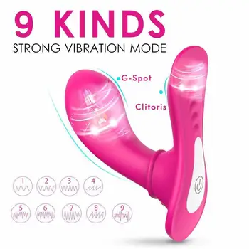 Naujas 9 Vibracijos Greičiai, Atsparus Vandeniui Vibracija G Spot Makšties Clit Stimuliatorius Silikono Įkrovimo Suaugusiųjų Sekso Žaislai Moterims, Poroms