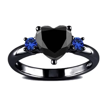 Naujas Dizainas Širdies Žiedas Mados Stilius Crystasl Papuošalai Senovinių Vestuvinių Žiedų Moterų Draugei, Dovanos