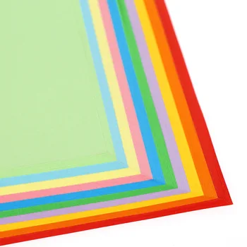 Naujųjų Metų 100vnt/daug A4 spalvotas kopijavimo popierius 100 lapų darželio origami kortelės popierius, spalvotas popierius raudona geltona mėlyna žalia rausva AB335