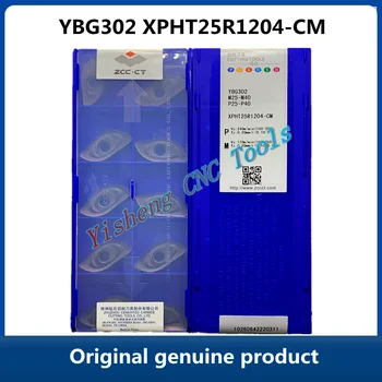 Nemokamas Pristatymas Originalus ZCC CT YBG302 XPHT25R1204-CM Pjovimo Frezavimo Įdėklai CNC pjovimo įrankiai karbido įdėklai pjaustyklės ašmenys