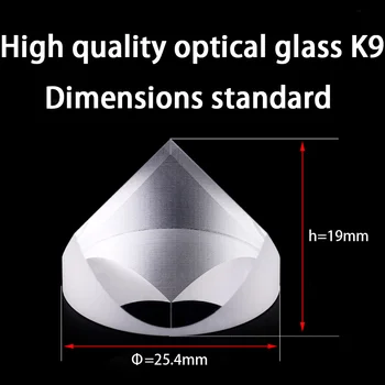 Optinio stiklo piramidės k9 medžiagos optinio kelio sukimosi specialios didelio tikslumo piramidės prizmių stiklas 60/40