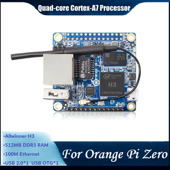Oranžinė Pi Nulio 512MB Allwinner H3 Quad-Core A7 Plėtros Taryba Kompiuterių Programavimo Vieną Valdyba