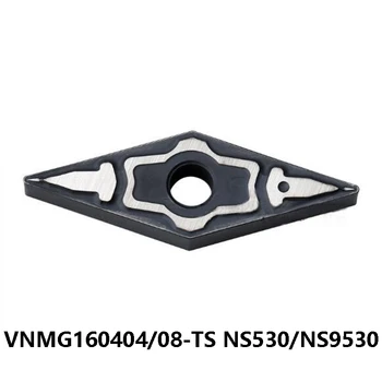 Originalus VNMG 160404 160408 VNMG160404 VNMG160408-TS NS530 NS9530 Tekinimo Įrankiai Karbido Įdėklai CNC Cutter Blade Tekinimo Staklės