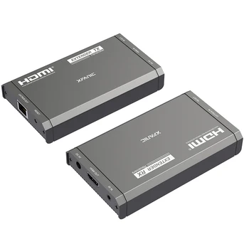 Rx Tx 120m USB HDMI Plėstuvu, Rj45 IR Per Ethernet TCP IP Extender 