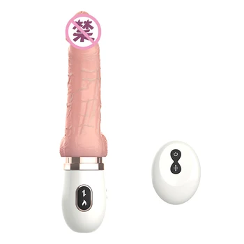Sekso Žaislas Moterims Teleskopinis Dildo Vibratorius, Automatinė G spot Pūlingas Vaginos Stimuliatorius Vibratorius su siurbtukas Masturbacija