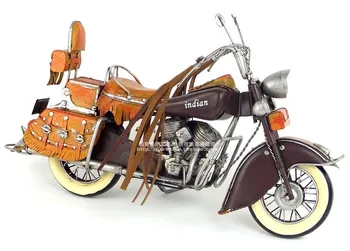 Senovinių klasikinių motociklo modelio retro derliaus pagamino rankų darbo, metalo amatų namų/pub/kavinė apdaila arba gimtadienio dovana