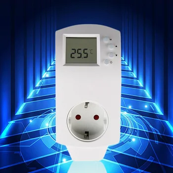 Skaitmeninis Prijunkite Termostatą Kambaryje Elektrinių Šildymo Temperatūros Reguliatorius LCD Displya 16A Termostatas