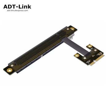 Stove PCIe 16x PCI-E x16, Kad Mini PCIe Pusę mPCIe Stovo adapteris Kortelės alkūnė dizaino Gen3.0 kabelis 128Gbps Mini PCI-E 16 PCI-Express