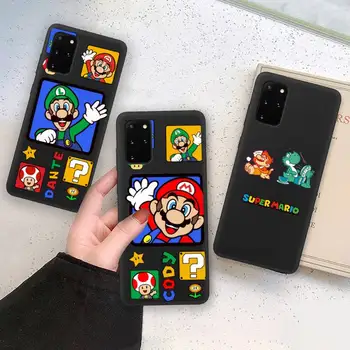 Super Mario Žaidimas, Telefono dėklas Minkštas Samsung Galaxy Note20 ultra 7 8 9 10 Plius lite M21 M31S M30S M51 Dangtis