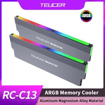 TEUCER RC-C13 RAM Atminties Aušintuvo Heatsink RGB PC Atmintį Vėsinimo Liemenė Šilumos Kriaukle, Radiatorių Už DDR3 DDR DDR4 KOMPIUTERIO Ram Atmintis