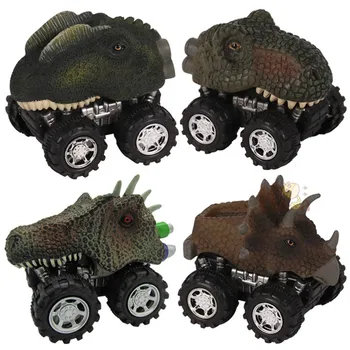 Vaikai Traukti Atgal Modeliavimas Dinozaurų Modelio Automobilių Švietimo Žaislas Berniukams, Tyrannosaurus Veiksmų Skaičius, Surinkimo Žaislai, Gimtadienio Dovanos
