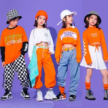 Vaikų hip-hop ' o kostiumas berniukų hiphop mados berniukų hip-hop, jazz dance drabužius vaikų saulašarė veiklos drabužius