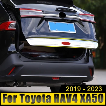 Automobilių Aksesuarai Toyota RAV4 2019-2021 2022 2023 RAV 4 XA50 Hibridas Nerūdijančio Galiniai bagažo skyriaus Dangtis Uodega Vartų Apdailos Juostelės Lipduką