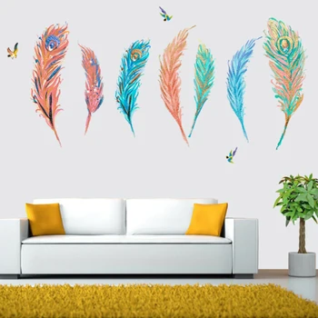 Naujas dekoratyvinis sienų lipdukai dažytos aliejaus tapybai kūrybos spalva, plunksna, svetainė, miegamasis apdailos dažymo