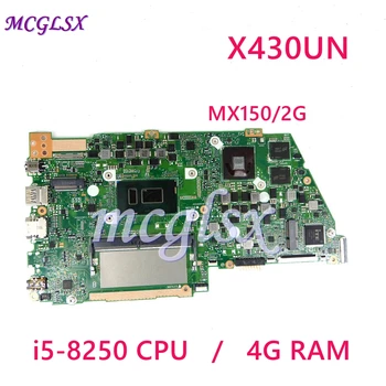 X430UN Mainboard i5-8250CPU 4GB RAM MX150/2G Už Asus VivoBook S14 S430 S430u X430u A430U S4300U Nešiojamojo kompiuterio motininė Plokštė, Naudojama